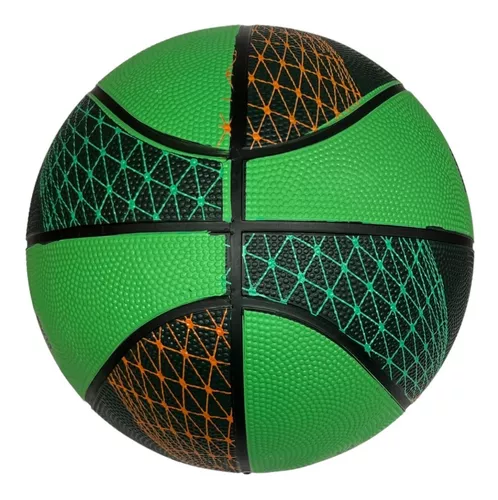 Balón Baloncesto SAYKI caucho regular Verde Talla 5