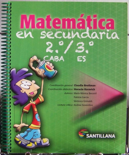 Matemática En Secundaria 2/3 - Ed. Santillana