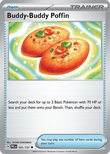Pokémon Tcg-prismatic Evolution Buddy-buddy Poffin 101/131 Buddy-buddy Poffin Inglés