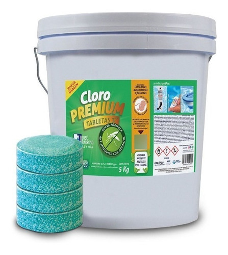 Cloro Pastillas Para Alberca 5kg + Formula ¡antimosquitos!