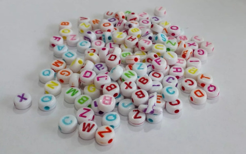 Letras De Plastico Para Armar Pulseras Regalo Artesania Moda
