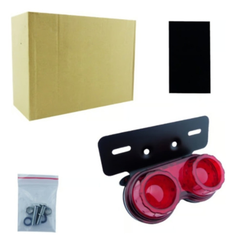 Luz De Freno Y Giro Para Moto Con Soporte Redondo 12 Volt