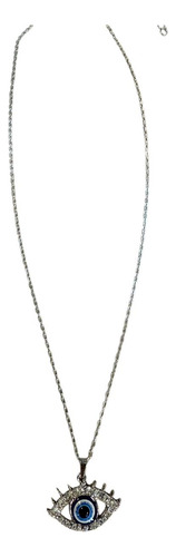 Collar De Acero Ojo Turco Dorado (joyería)