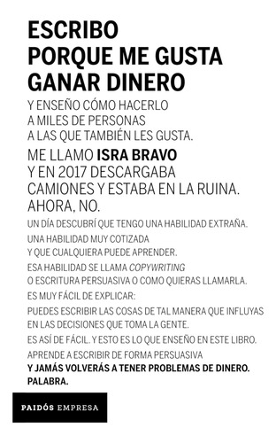 Libro: Escribo Porque Me Gusta Ganar Dinero (spanish Edition