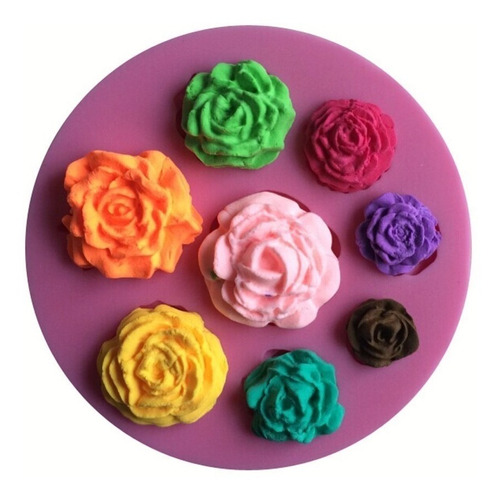 Moldes De Silicone - Flores E Rosas