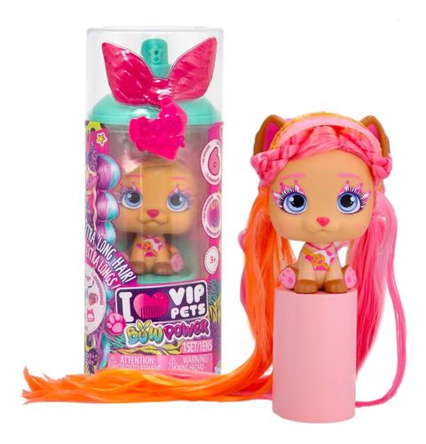 Vip Pets Bow Power Muñeca Shiara +8 Accesorios Hair Styling