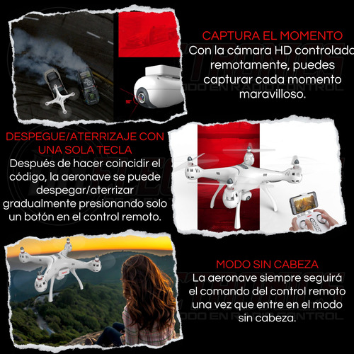 Drone Syma X8pro Con Cámara Hd Fpv Wifi Gps Sígueme Rc
