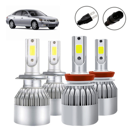 Kit Faros Delanteros Led Luz Alta Y Luz Baja For Hyundai