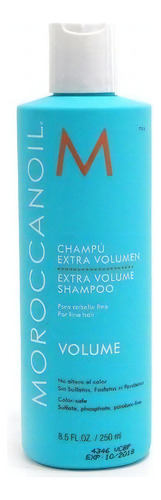 Shampoo Extra Volumen Con Aceite De Argan Moroccanoil 250 Ml