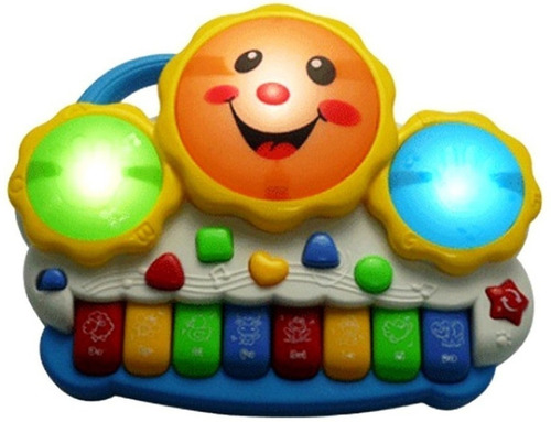 Teclado Piano Musical Bebê Brinquedo Infantil Divertido Drum