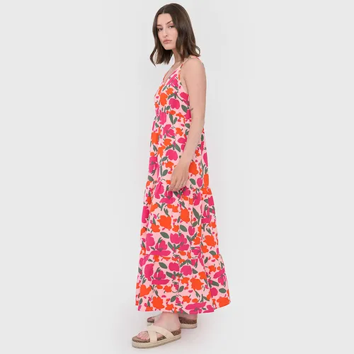 Vestido Mujer Largo Pabilo Rosado Corona
