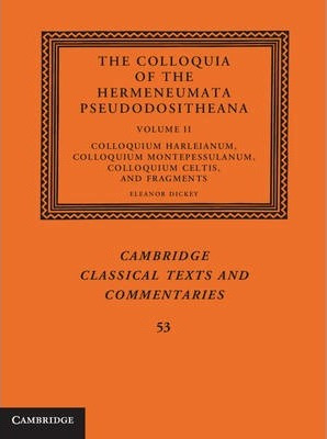 Libro The The Colloquia Of The Hermeneumata Pseudodosithe...