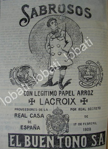 Cartel Retro Cigarros El Buen Tono Sabrosos Sello Real 1911
