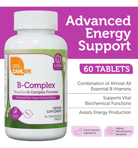 Zahler Vitaminas Complejo B 60 Tabletas