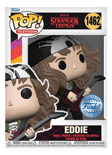 Funko Pop! Tv. Stranger Things, Eddie Metallica. Special Ed.