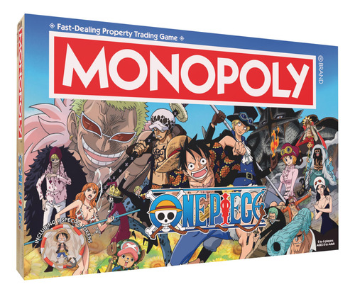 Juego De Mesa Monopoly: Edición One Piece Con 9 Fichas En Mi