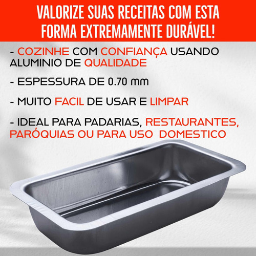 Kit 100 Forma De Pão Caseiro Fofinho Numero 1 Aluminio 510ml