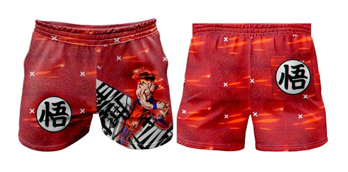 Short De Baño Malla Dragon Ball Goku Ranwey Sh024