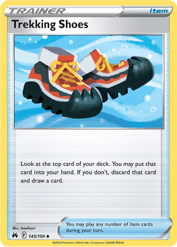 Cartas Pokemon Item Trekking Shoes 145/159 Crz