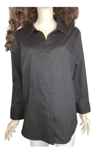 Blusa Camisa Mujer Riders By Lee Talla Xxl Negra Impecable