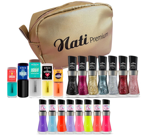 Imagem 1 de 5 de Kit Multi Coleções Nati  - Glitter + Multicolor + Me Salva