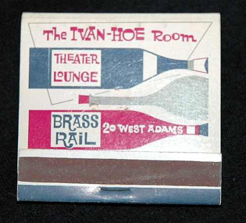 Caja De  Fosforos    Brass Rail Theater Lounge   Made In Usa