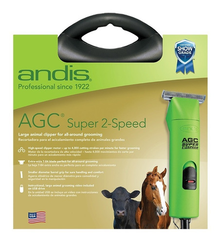 Máquina Andis Agc2 Profesional Perros Caballos Vacas Ovejas