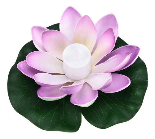 Velas Flotantes Led Tealight Flor De Loto Luces De Piscina