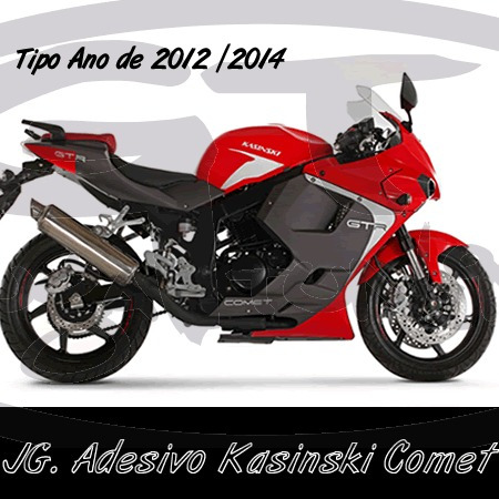 Adesivo Kasinski Comet Gtr 2012 2014 Material Importado