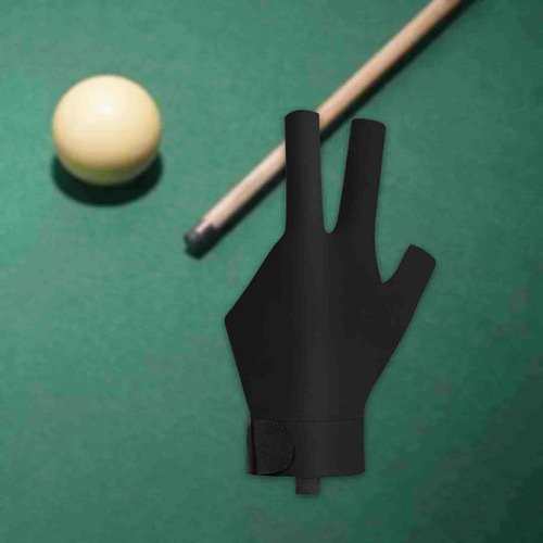 Tai 3 Dedos Glove Glove Glove Glove Pool Cue Left Black S