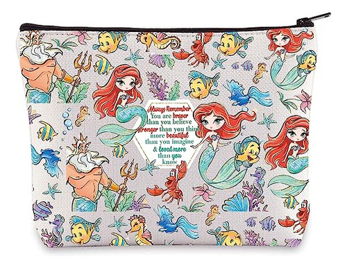 Wzmpa Bolsa De Cosméticos Sirena Ariel Regalo De Princes