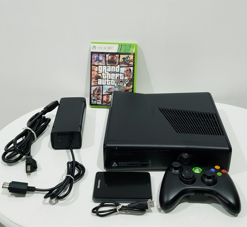 Consola Xbox 360 Slim | Negra Sin Chip Original +500gb Exter