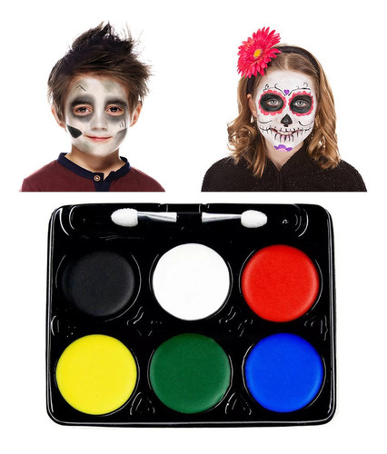 Maquillaje Pintacaritas Fiesta Halloween Dia Muertos Disfraz