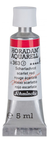 Tinta Aquarela Horadam Schmincke 5ml S3 363 Scarlet Red