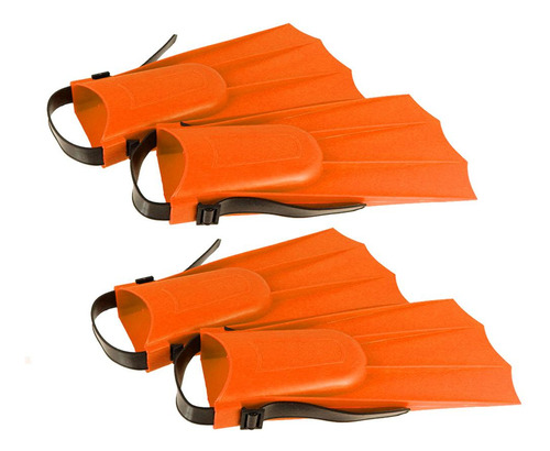 2 Pares Aletas Cortas Aletas De Snorkeling Gara Modular