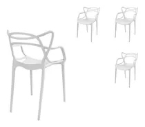 Comprar Sillas Master X4 Reforzadas Exterior Apilable Full Baires4 Cantidad de sillas por set 4 Color de la estructura de la silla Blanco