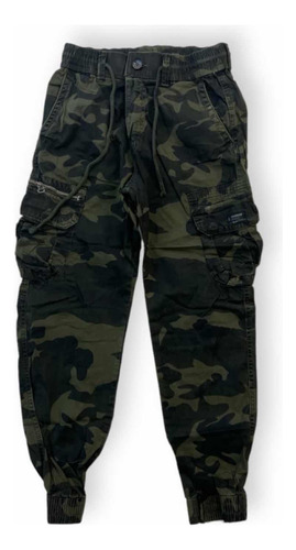 Pantalón Cargo Camuflado Importado Jogger Militar Unisex