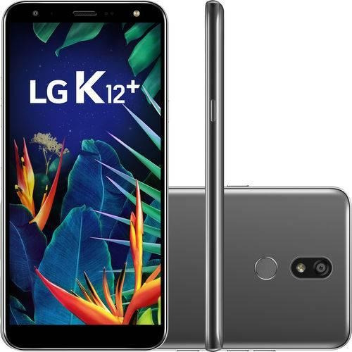 Smartphone LG K12+ Inteligência Artificial Platinum Novo