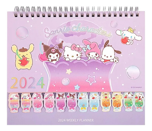 Sanrio Calendario De Escritorio Año 2024 Hello Kitty