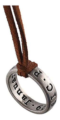 Uncharted 4 Nathan Drake Anillo Collar Collar De Cuero Para