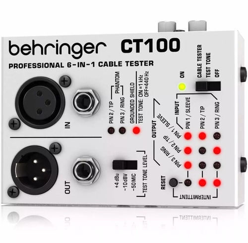 Behringer Cable Tester Ct100 Testeador De Cables