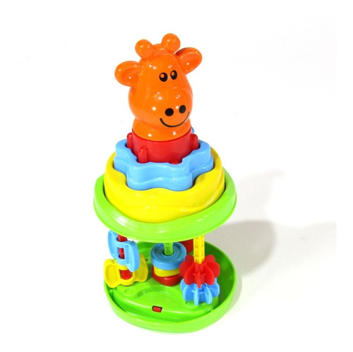 Imagen 1 de 4 de Baby Roll Tower Osito, Jirafa, Cerdito - Aj Hogar