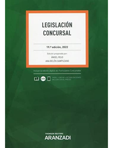 Legislacion Concursal 19a Ed 2022 - Vv Aa 