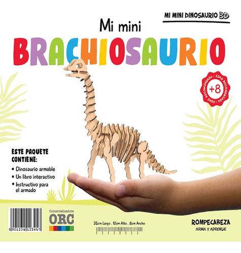 Libro Mi Dinosaurio Gigante 3d. Mi Gran Branchiosaurio / Lku