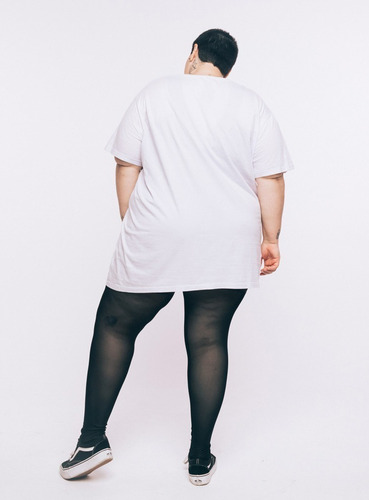 Imagem 5 de 7 de Legging Meia Plus Size Hebe Wonder Size Preta Tule Emana