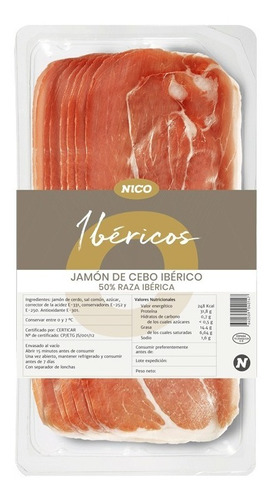 Jamón Ibérico De Cebo 100gr Nico - Andes Ibérica 