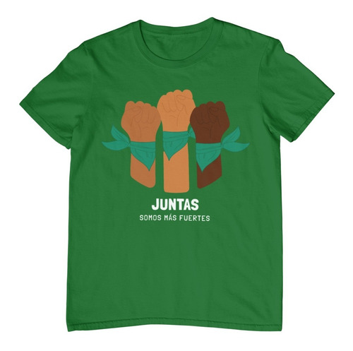 Playera Oversized Juntas Somos Más Fuertes Frases Feministas