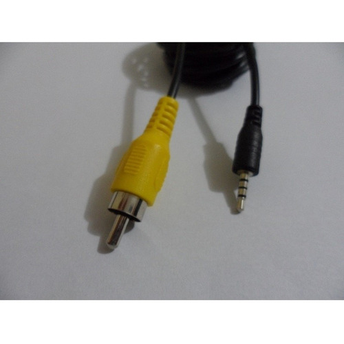 Cabo Gps P1 Macho 4 Polo P/ Rca Av Macho Câmera De Ré 6 Mts.