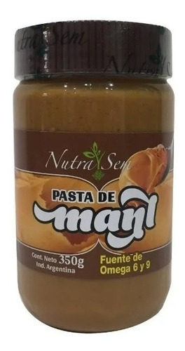 Pasta De Mani Natural Nutrasem 350gr Omega 6 Y 9 - Dw
