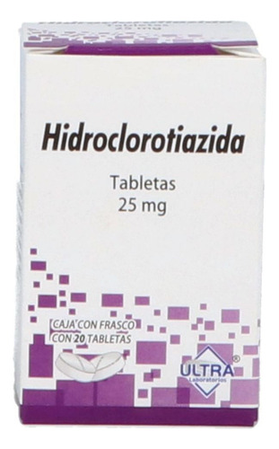 Hidroclorotiazida 25 Mg 20 Tabletas